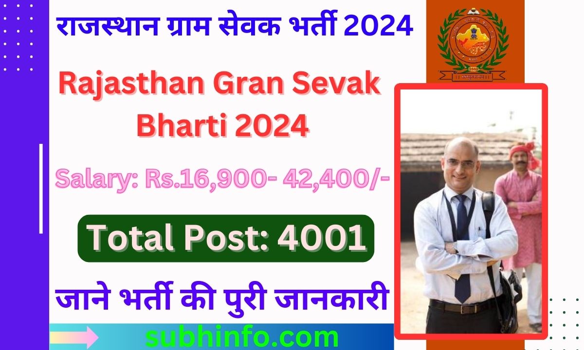 Rajasthan Gram Sevak Bharti 2024