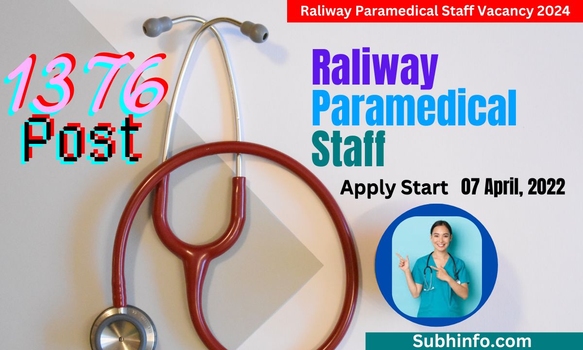 Raliway Paramedical Staff Vacancy 2024