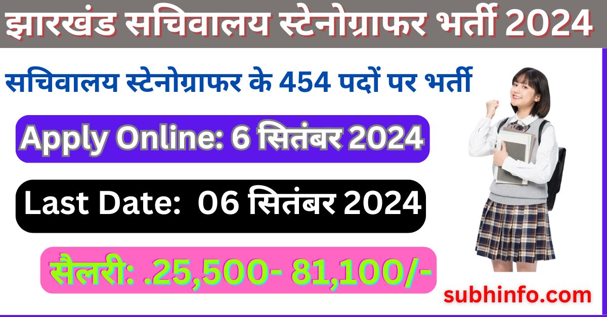 Sachivalaya Steno Vacancy 2024