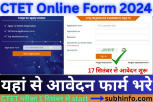 CTET Online Form Start 