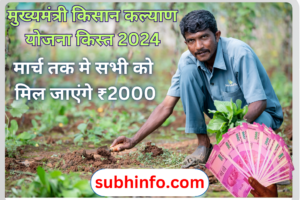 मुख्यमंत्री किसान कल्याण योजना किस्त 2024