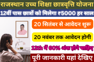 Rajasthan Ucch Shiksha Chhaatravrti Yojana 2024